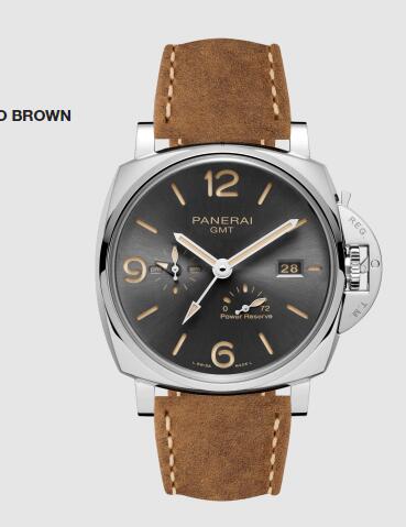 Panerai Luminor Due GMT Power Reserve 45mm Replica Watch PAM00944 SCAMOSCIATO BROWN